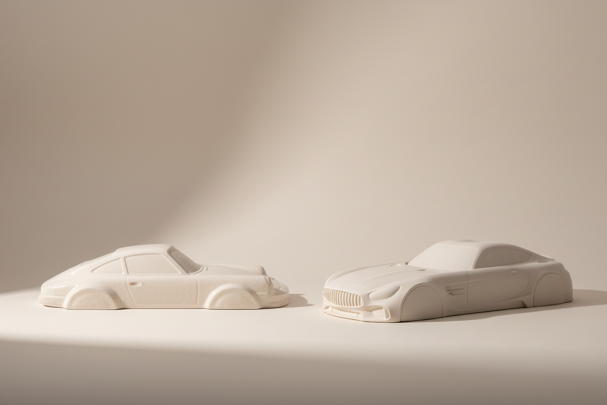 Glatter Porsche ohne Löcher